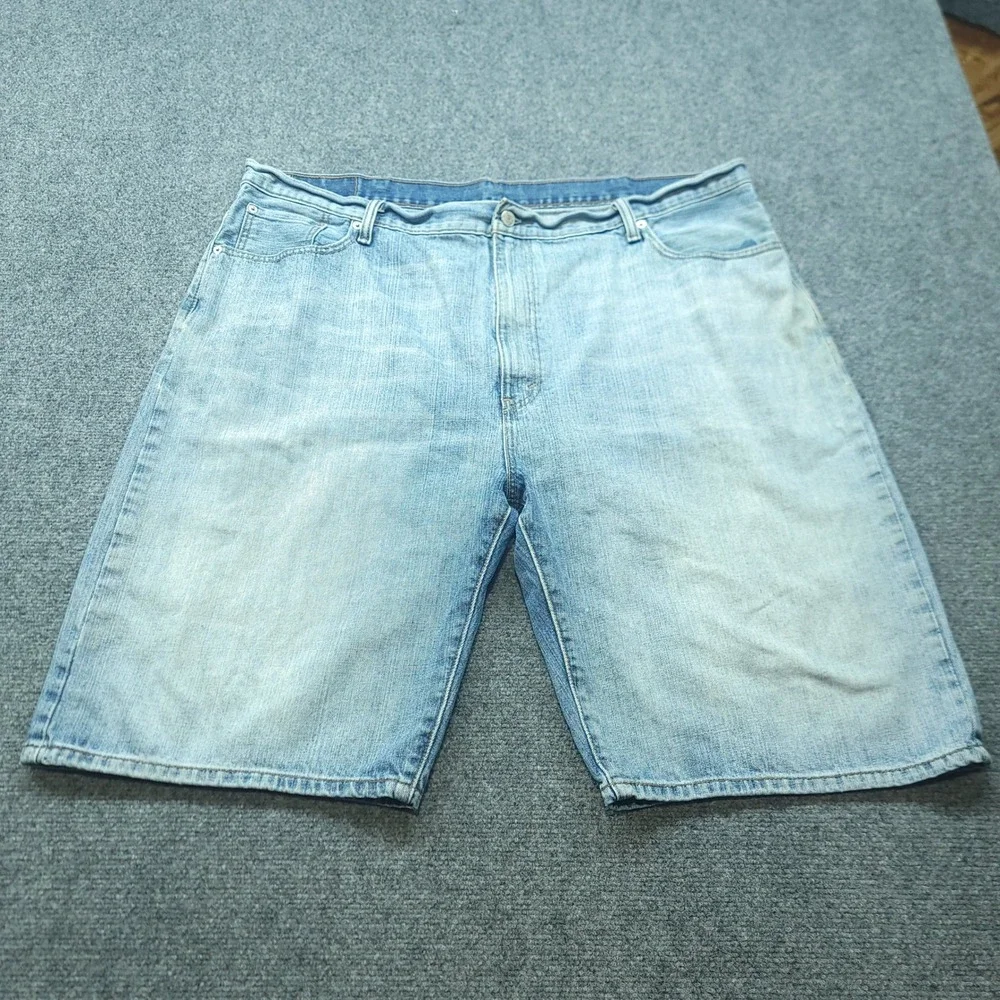 Levis 569 Loose Straight Denim Shorts Mens 44 Light Wash Blue Casual Jean Shorts